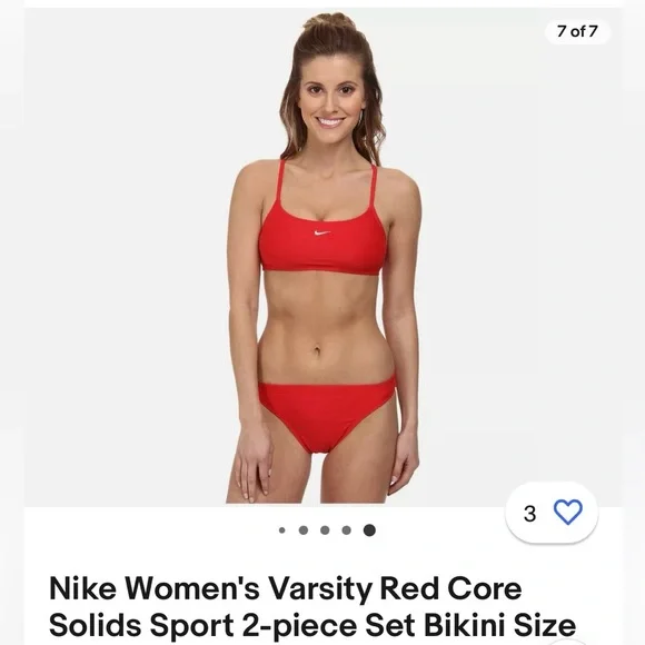 Brand new Nike two-piece bathing suit size 12 - Picture 4 of 5